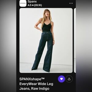 SPANXshape EveryWear Wide Leg Jeans, Raw Indigo TALL INSEAM